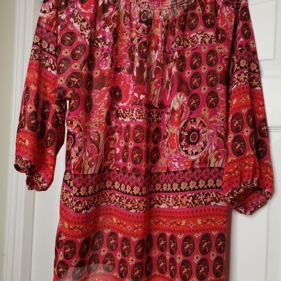 Brights bold Sheer Colourful top - Picture 9 of 11